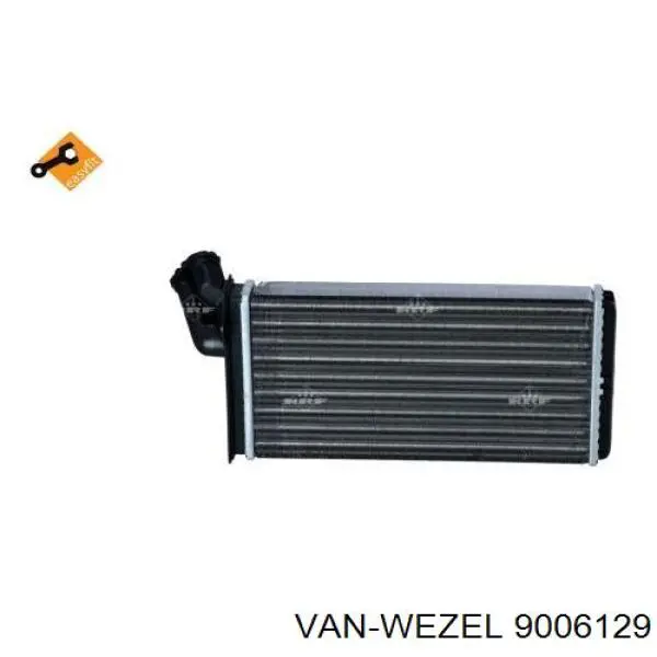 9006129 VAN Wezel Радіатор опалювача салону