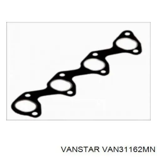 31162MN Vanstar Труба приймальна (штани) глушника, передня