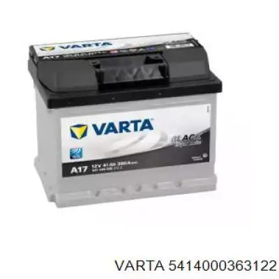 Акумуляторна батарея, АКБ 5414000363122 Varta