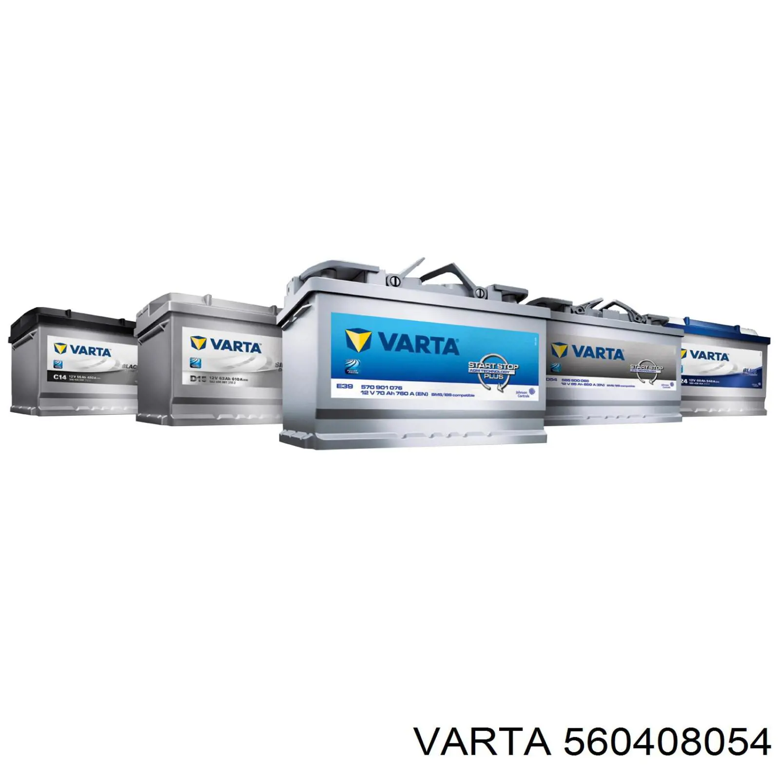 Акумуляторна батарея, АКБ Varta 560408054