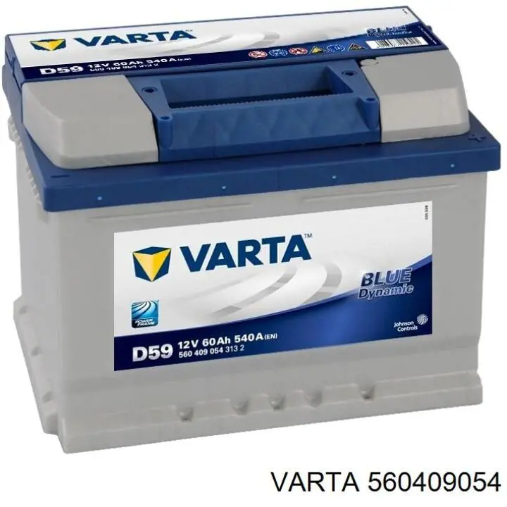 Акумуляторна батарея, АКБ 560409054 Varta