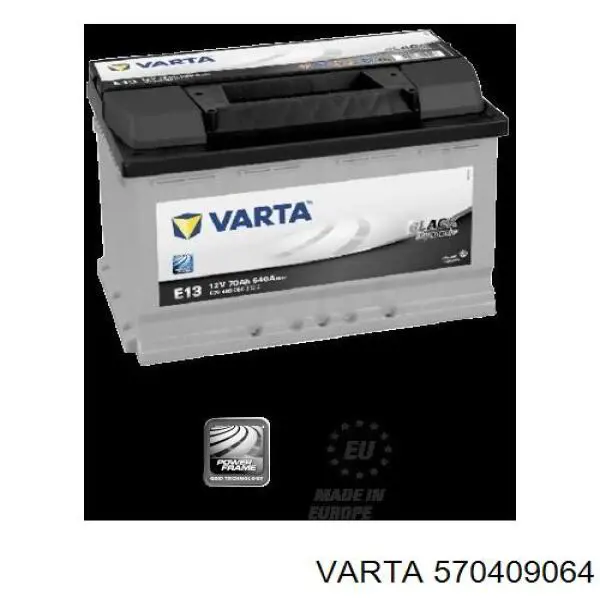 Купити 570409064 Varta Автомобільна батарея