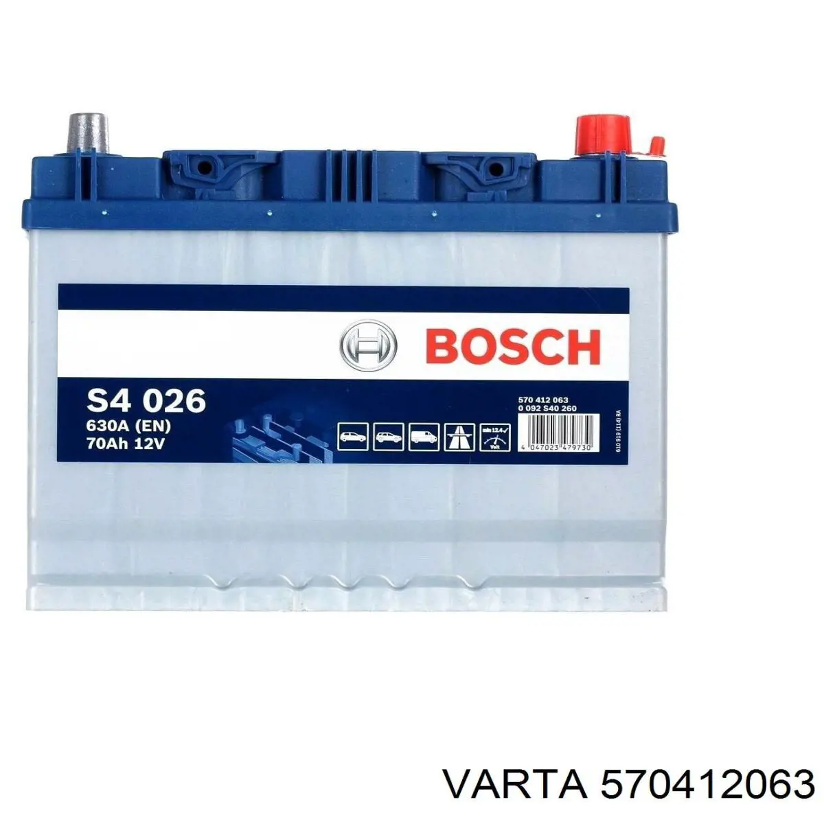 Батарея акумуляторна Varta 570412063 ціна, від 118.28 USD