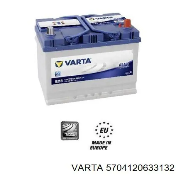 Купити Акумулятор Varta 70 А/г (5704120633132)