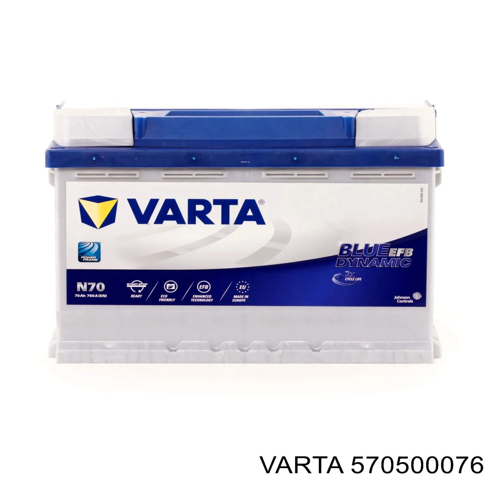 570500076 Varta акумуляторна батарея, акб