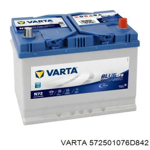 Батарея акумуляторна Varta 572501076D842 ціна, від 141.69 USD