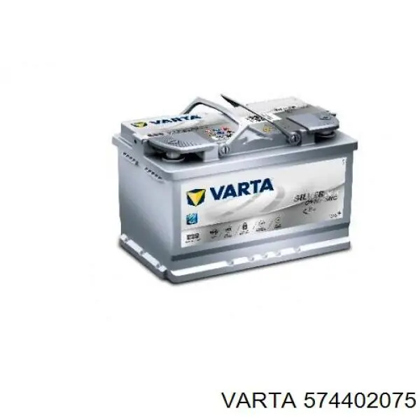 Акумуляторна батарея, АКБ 574402075 Varta