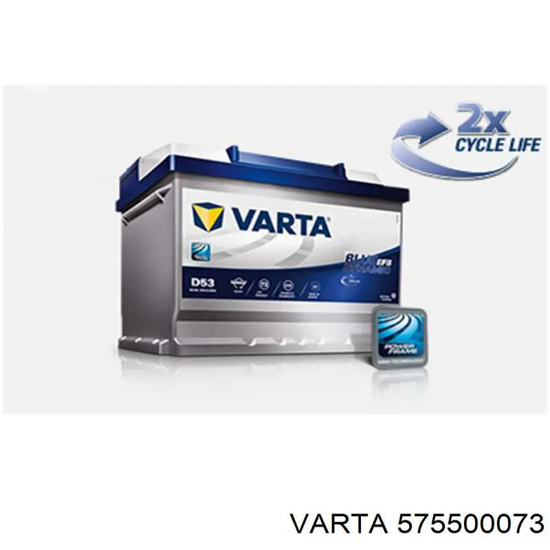 Батарея акумуляторна Varta 575500073 ціна, від 166.58 USD