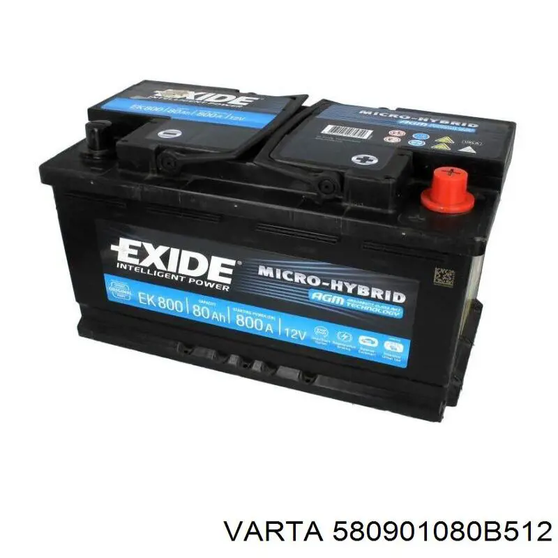 Купити Акумулятор Varta 80 А/г (580901080B512)