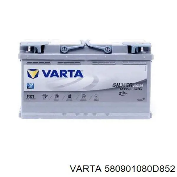 Акумуляторна батарея, АКБ 580901080D852 Varta