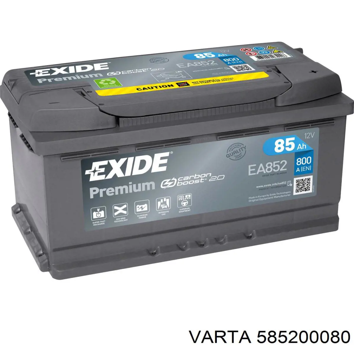 Купити 585200080 Varta Автомобільна батарея