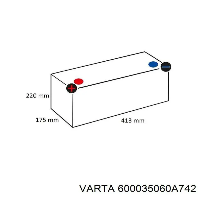 Купити Акумулятор Varta 100 А/г (600035060A742)