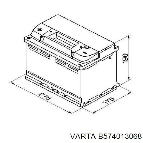 FT75208 Fast Авто акумулятор