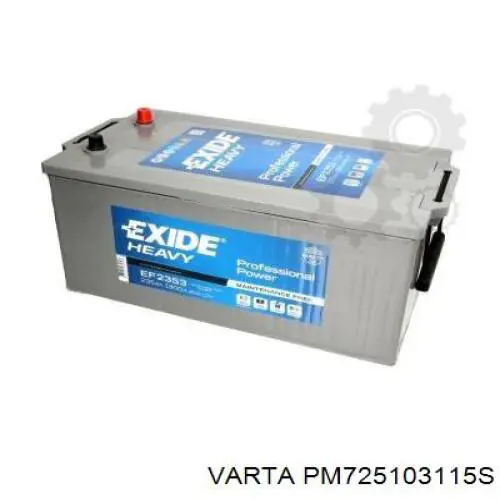 PM725103115S Varta акумуляторна батарея, акб