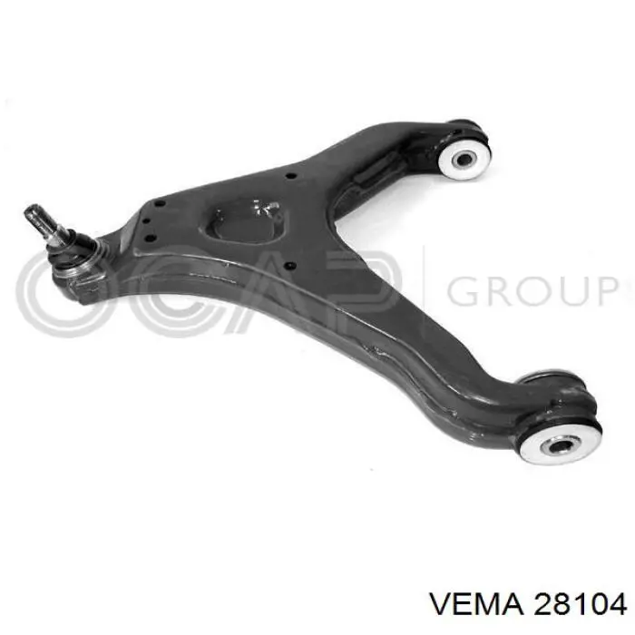 Важіль передньої підвіски нижній, правий Vema 28104 ціна, від 107.61 USD