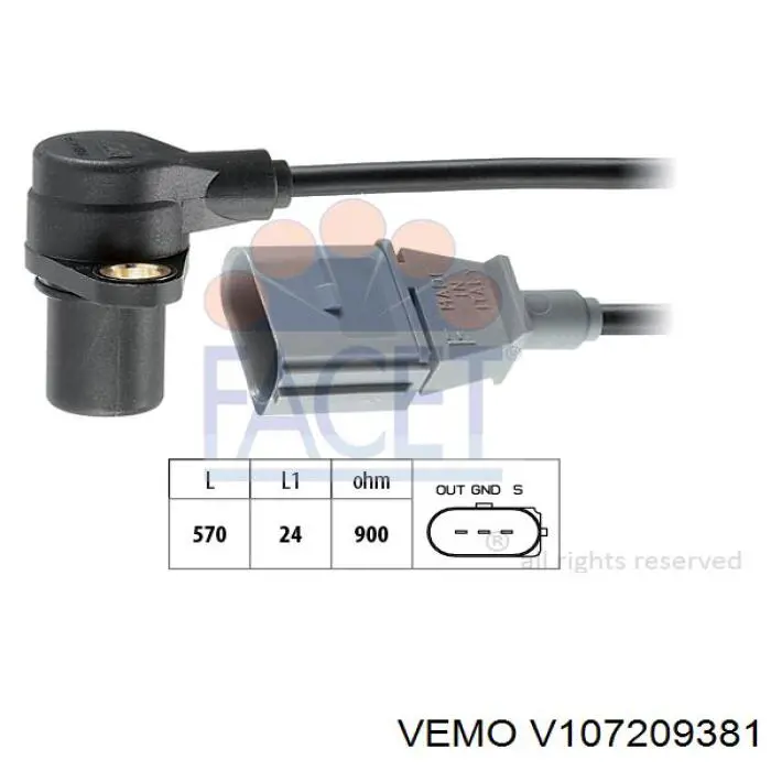 V107209381 Vemo датчик положення (оборотів коленвалу)