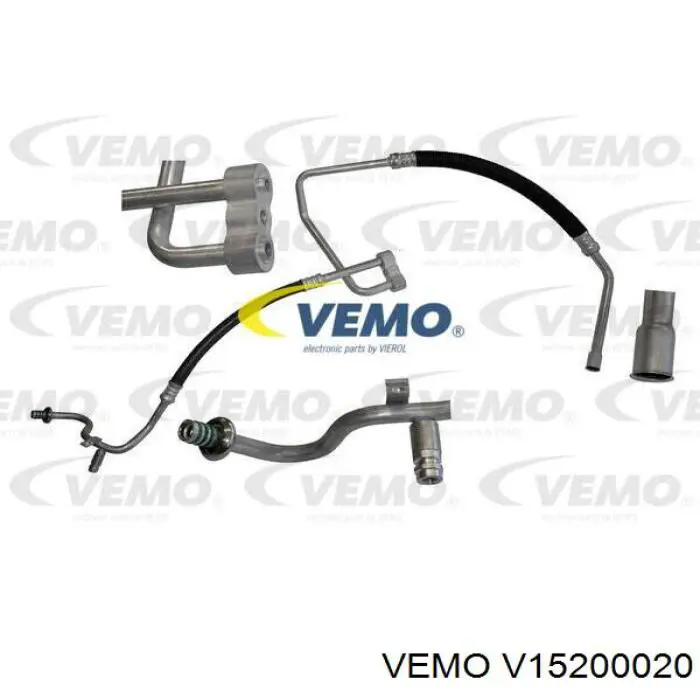 V15200020 Vemo шланг кондиціонера, від компресора до радіатора