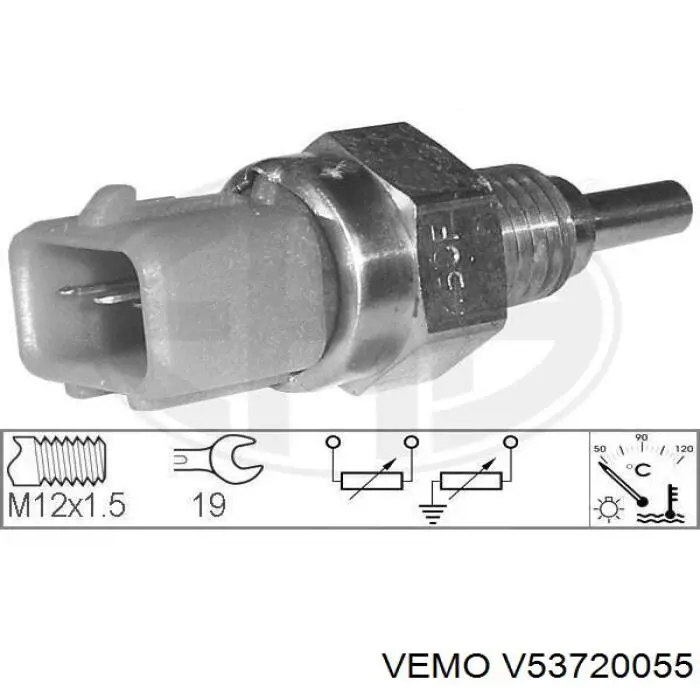 Датчик температури охолоджуючої рідини V53720055 Vemo