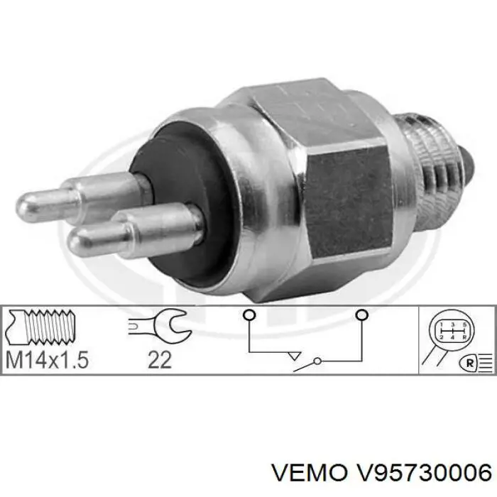 V95730006 Vemo датчик включення ліхтарів заднього ходу
