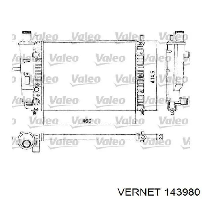 Термостат 143980 Vernet