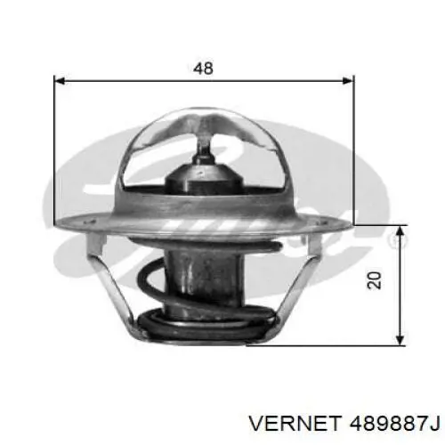 Купити 489887J Vernet Термостат в корпусі