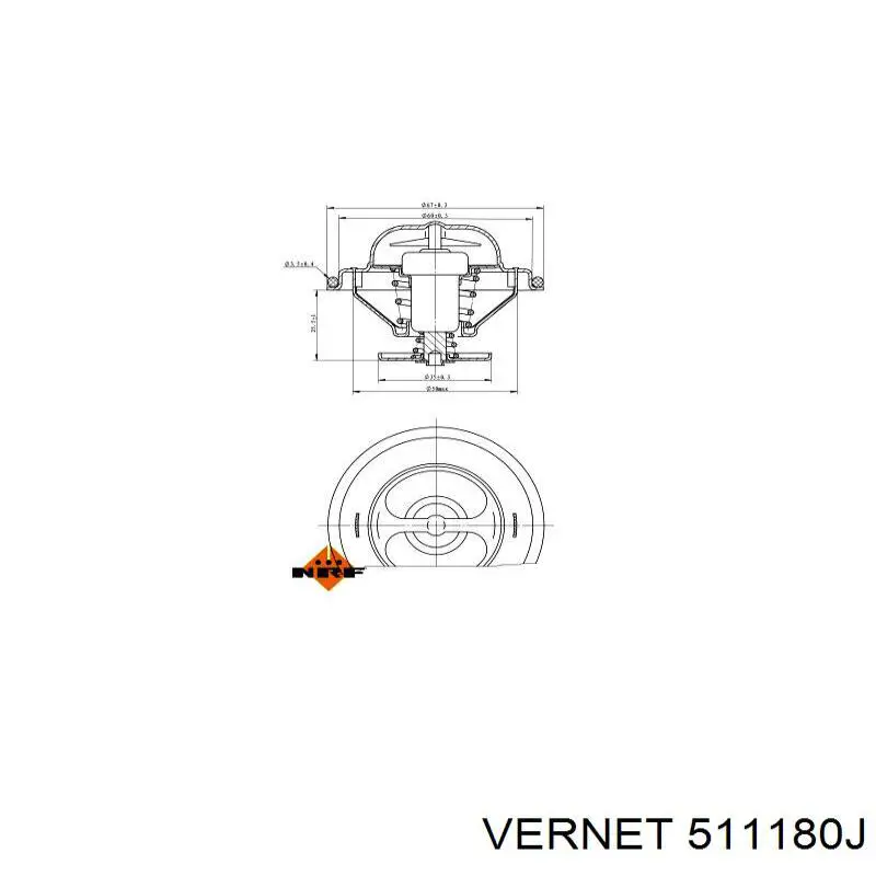 Купити 511180J Vernet Термостат в корпусі