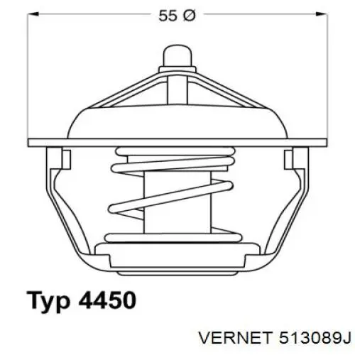 Купити 513089J Vernet Термостат в корпусі