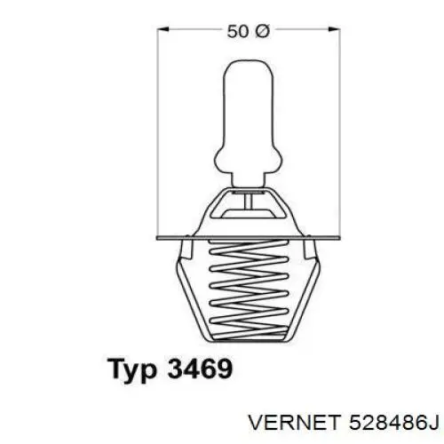 528486J Vernet Авто термостат