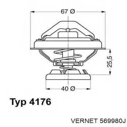 569980J Vernet Авто термостат
