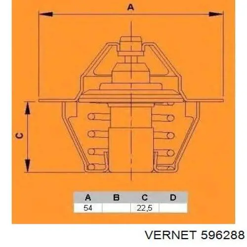 596288 Vernet Авто термостат