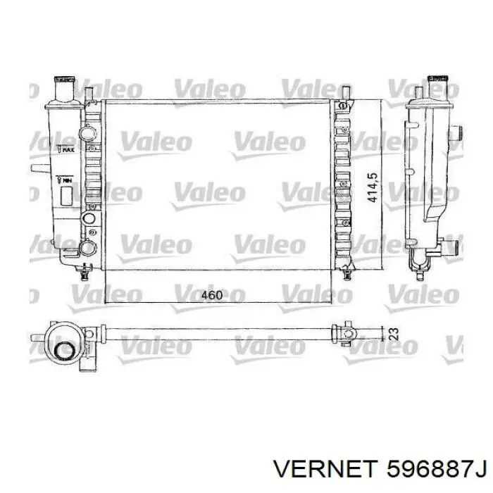 Купити 596887J Vernet Термостат в корпусі
