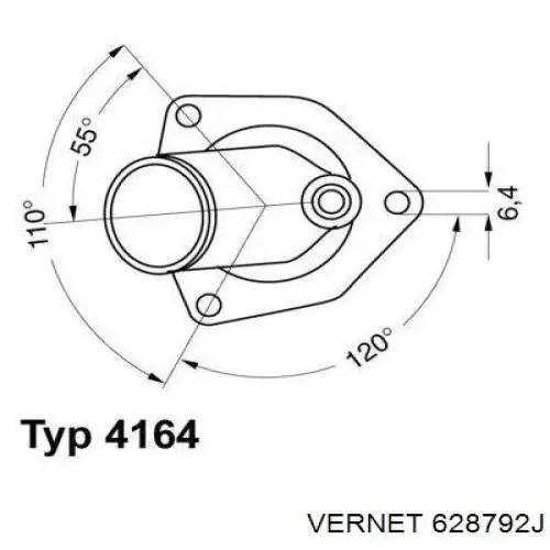 Термостат 628792J Vernet