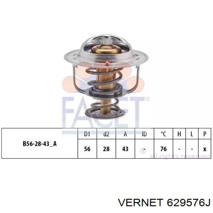 629576J Vernet Авто термостат