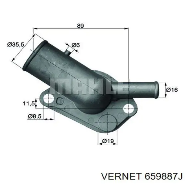 Автомобільний термостат HELLA TI6487D ціна, від 11.33 USD