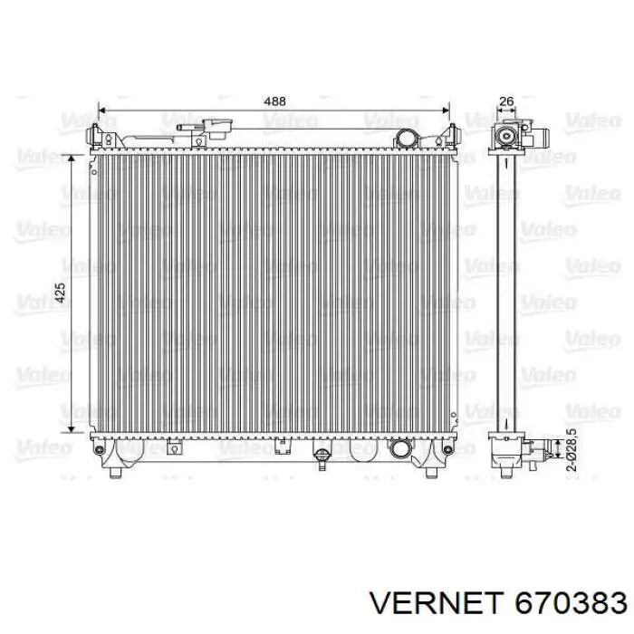Автомобільний термостат Vernet 670383 ціна, від 17.16 USD