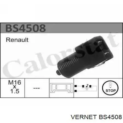 Купити BS4508 Vernet Датчик педалі гальма