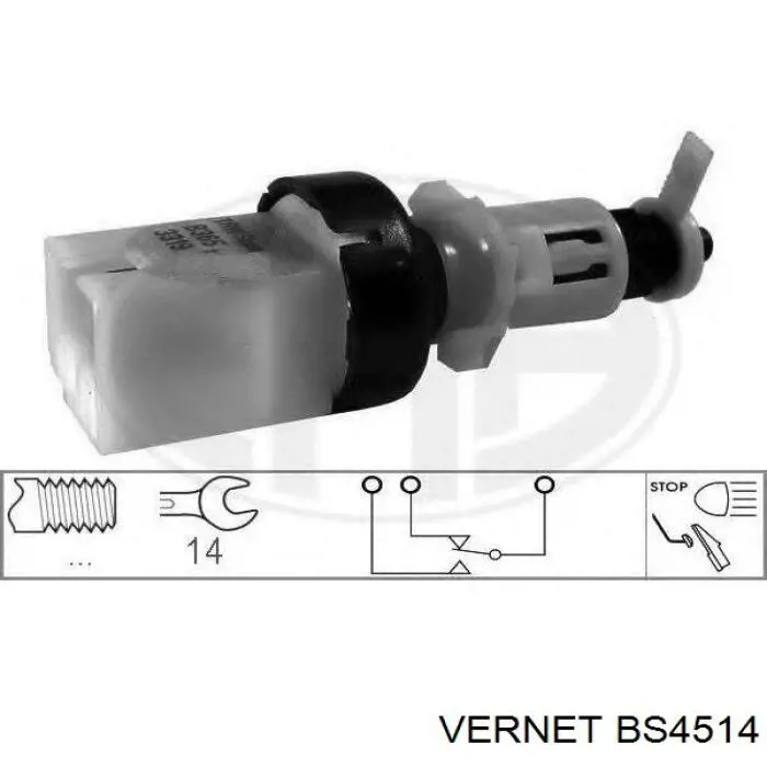 Купити BS4514 Vernet Датчик педалі гальма