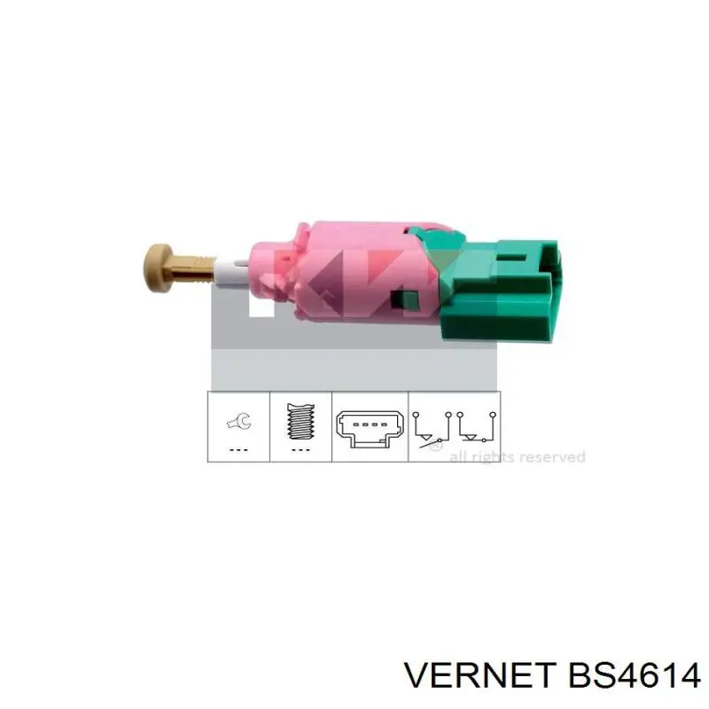 Жабка тормозу BS4614 Vernet