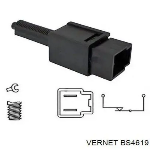 Кнопка стоп-сигналу Vernet BS4619 ціна, від 5.64 USD