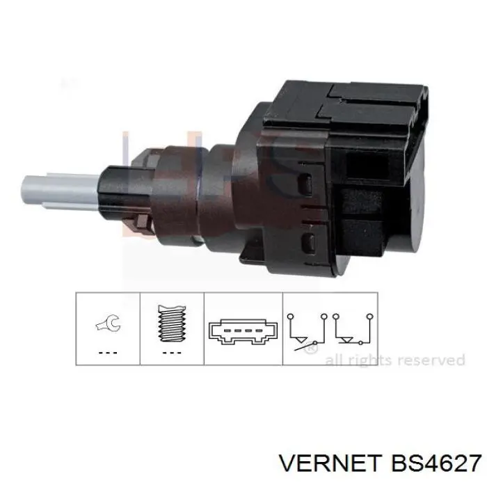 Кнопка стоп-сигналу Vernet BS4627 ціна, від 9.26 USD
