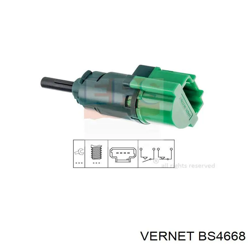 BS4668 Vernet Лягушка стоп-сигналу