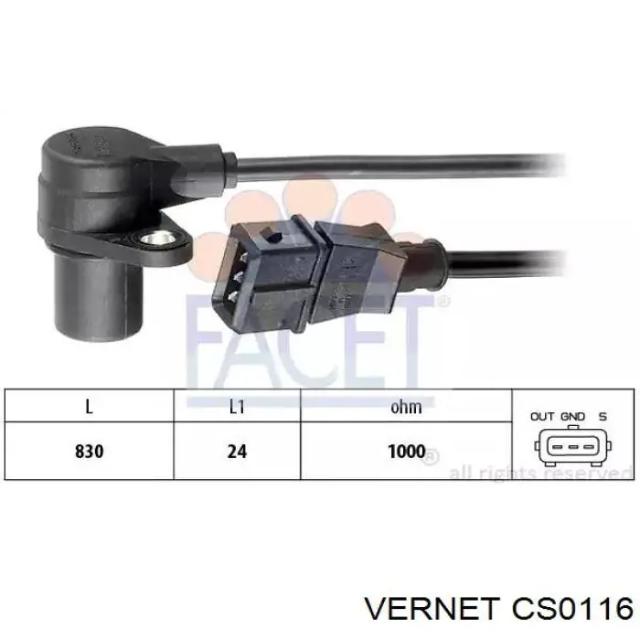 Датчик швидкості Vernet CS0116 ціна, від 27.13 USD
