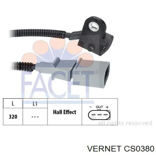 Датчик фаз Vernet CS0380 ціна, від 24.07 USD