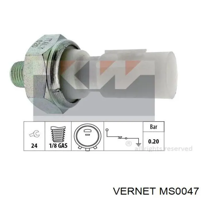 MAP сенсор Vernet MS0047 ціна, від 15.39 USD