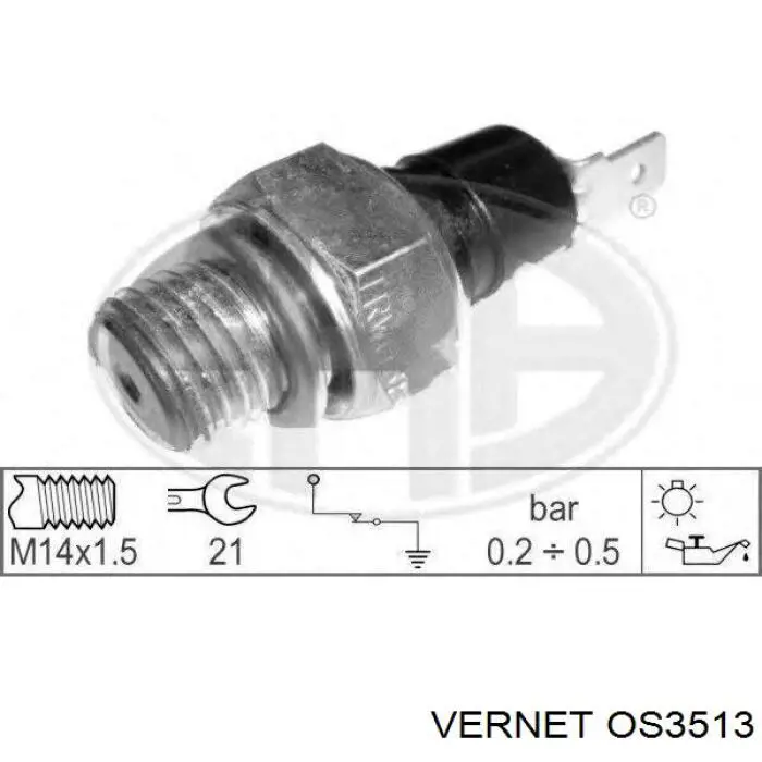 Купити OS3513 Vernet Датчик тиску масла