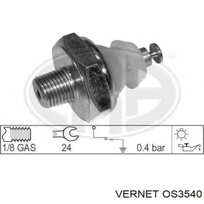 Манометри (показник тиску масла) Vernet OS3540 ціна, від 3.69 USD