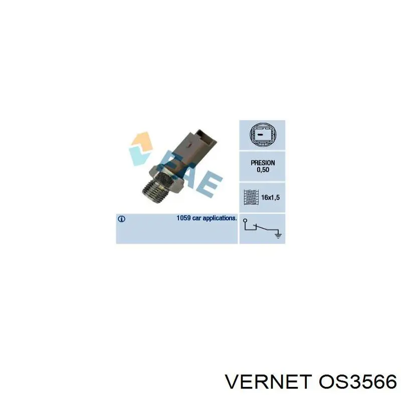 Манометри (показник тиску масла) Vernet OS3566 ціна, від 4.22 USD