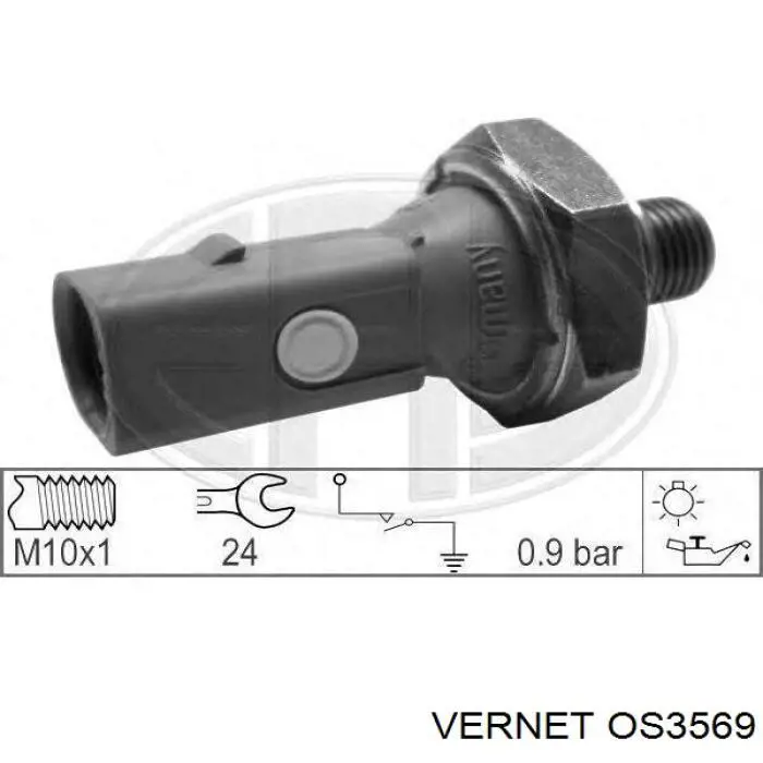 Купити OS3569 Vernet Датчик тиску масла