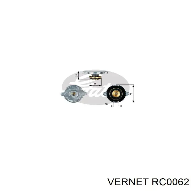 Купити RC0062 Vernet Кришка радіатора