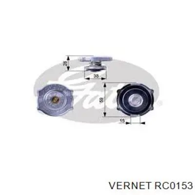 RC0153 Vernet кришка/пробка радіатора